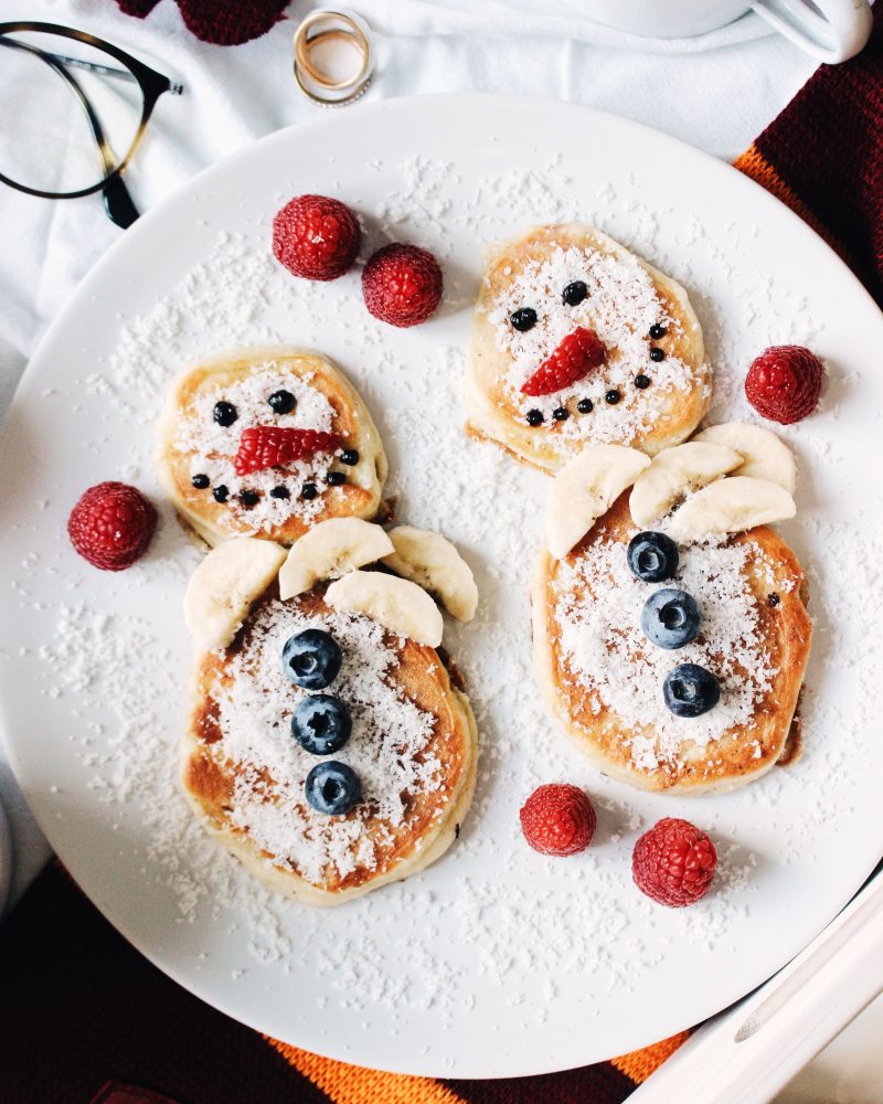 FOOD | Frühstück für kalte Wintertage: vegane Schneemann-Pancakes ohne ...