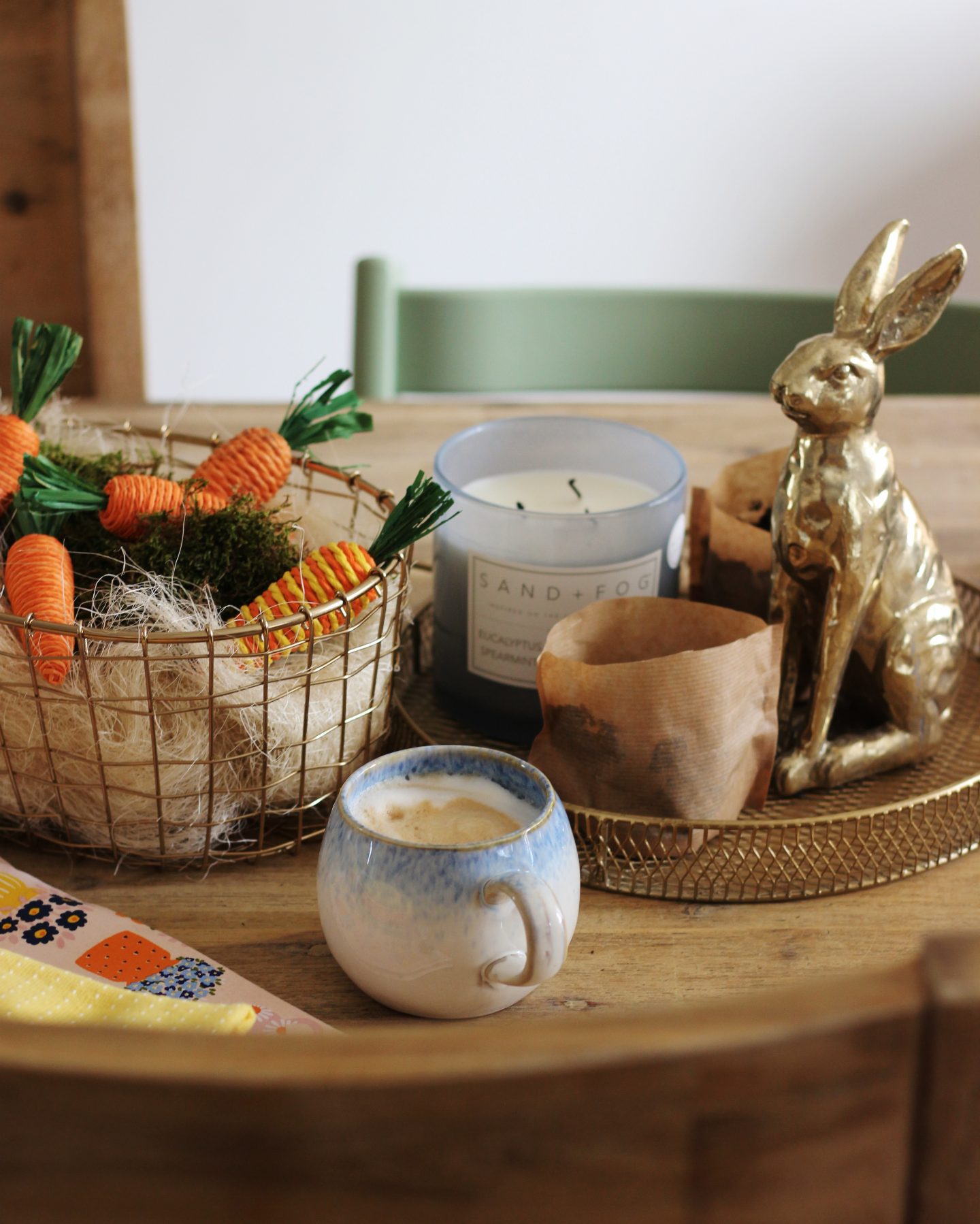 Zuhause: Trockenblumen the | Goldene Starlights Hasen, Osterdeko Kitchen dein – für – Osterstrauß Inspiration Karotten LIVING mit und in