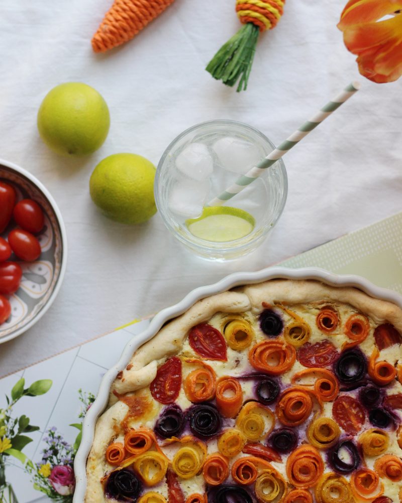 FOOD | Easy-peasy Vegetable Quiche: Frühlingshafte bunte Gemüsetarte ...